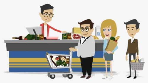 Grocery Store Manager - Super Market Billing Clipart, HD Png Download, Transparent PNG