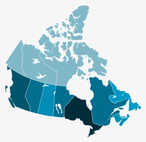 Canada Map - Map Of Canada Black, HD Png Download, Transparent PNG