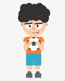 Cartoon Soccer Guy Clip Arts - Boy Soccer Player Png, Transparent Png, Transparent PNG