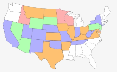 Admission Of Us States Map, HD Png Download, Transparent PNG