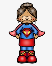 Super Thank You Teacher Clipart , Png Download - Super Hero Teacher Clip Art, Transparent Png, Transparent PNG