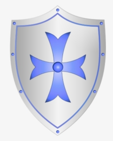 Knight Sword Clip Art - Middle Ages Knight Shield Drawing, HD Png Download, Transparent PNG