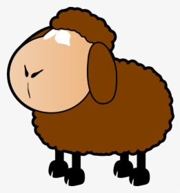 Brown Sheep Svg Clip Arts - Sheep Clip Art, HD Png Download, Transparent PNG