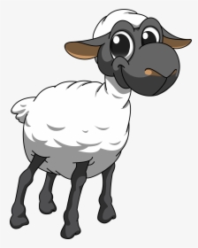 Sheep Clipart Realistic - Cartoon, HD Png Download, Transparent PNG