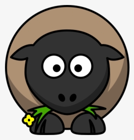 Orange Sheep Svg Clip Arts - Fat Cartoon Sheep, HD Png Download, Transparent PNG