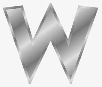 W Letter Png High Quality Image - Silver Letter W Png, Transparent Png, Transparent PNG