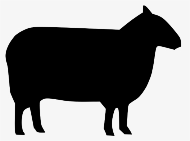 Transparent Ram Sheep Clipart - Sheep Silhouette Clipart, HD Png Download, Transparent PNG