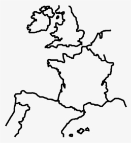 Western Europe Map Png Clipart , Png Download - Europe Map Outline Png, Transparent Png, Transparent PNG