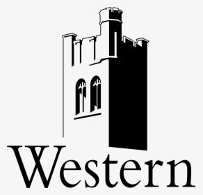 Western Ontario University Logo Png Transparent - University Of Western Ontario Logo Black, Png Download, Transparent PNG