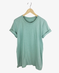 Dusty Mint Tee - Tee On Hanger Png, Transparent Png, Transparent PNG
