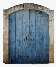 Front Door, Door, Decorated, Blue, Window, Glass - Door, HD Png Download, Transparent PNG