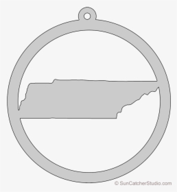 Tennessee Map Circle Free Scroll Saw Pattern Shape - Circle, HD Png Download, Transparent PNG
