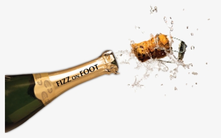 Transparent Champagne Bottle Pop Png - Popping Transparent Champagne, Png Download, Transparent PNG
