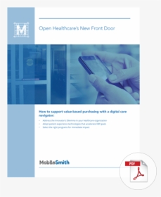 Healthcare S New Front Door Wp Cover Img - Brochure, HD Png Download, Transparent PNG