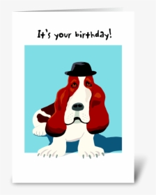 Basset Hound Greeting Card - Elmo's World, HD Png Download, Transparent PNG