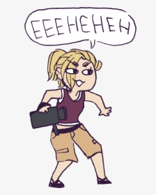Eeehehe Facial Expression Cartoon Text Human Behavior - Cartoon, HD Png Download, Transparent PNG