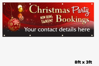 Christmas Party Banners   Title Christmas Party Banners - Christmas Party Bookings Now Being Taken, HD Png Download, Transparent PNG