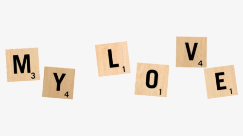 #scrabble #words #my #love #mylove #alphabet #aesthetic - Mylove Alphabet, HD Png Download, Transparent PNG