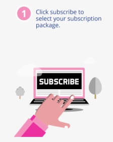 Click Subscribe To Select Your Subscription Package - Graphic Design, HD Png Download, Transparent PNG