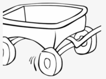 Pioneer Clipart Red Wagon - Outline Image Of Wagon, HD Png Download, Transparent PNG