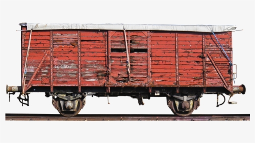 Wagon, Goods Wagons, Railway, Old, Historically - Railroad Car, HD Png Download, Transparent PNG