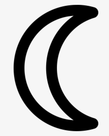 Moon Symbol Black And White Clipart, HD Png Download, Transparent PNG