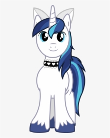 Bow, Choker, Clothes, Crossdressing, Cute, Edit, Hair - My Little Pony Shining Armor Happy, HD Png Download, Transparent PNG