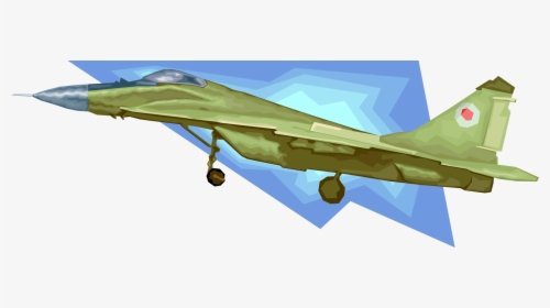 Vector Illustration Of Military Airforce Jet Airplane - Fighter Aircraft, HD Png Download, Transparent PNG