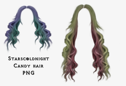 Transparent Hair Png Files - Mermaid Hair Png, Png Download, Transparent PNG