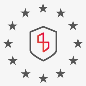 Privacy Shield With Stars Around - European Union, HD Png Download, Transparent PNG