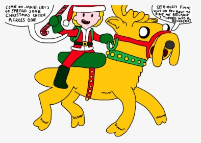 An Adventure Time Christmas Quest With Santa Finn And - Cartoon, HD Png Download, Transparent PNG