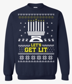 Hanukkah Menora Lets Get Lit Ugly Sweater - Awesome Husband T Shirt, HD Png Download, Transparent PNG