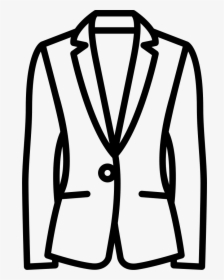 Jersey Blazer - Suit Jacket Clipart Black And White, HD Png Download, Transparent PNG