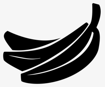 Banana Png Black - Black And White Banana Png, Transparent Png, Transparent PNG