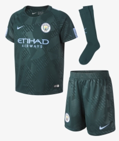 Manchester City Kids Third Mini Kit 17-18 - Manchester City 2018 Kit, HD Png Download, Transparent PNG