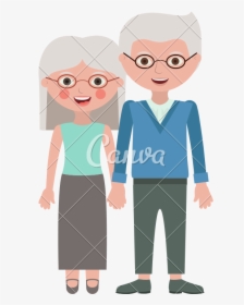 Transparent Grand Parents Clipart - Love In Cartoon Theme, HD Png Download, Transparent PNG