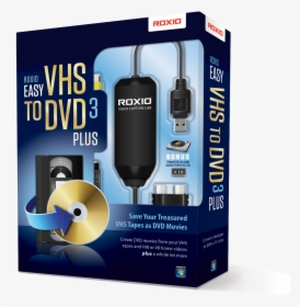 Easy Vhs To Dvd Download - Roxio Easy Vhs To Dvd 3 Plus, HD Png Download, Transparent PNG