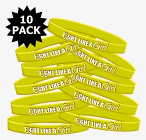 Fight Like A Girl Wristband For Bladder Cancer, Endometriosis, - Fight Like A Girl Breast Cancer Bracelets, HD Png Download, Transparent PNG