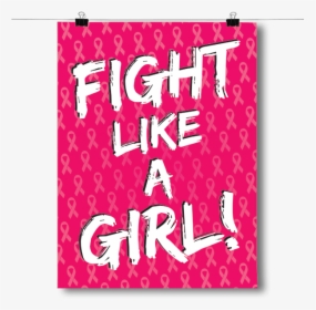 Fight Like A Girl Ribbon - Greeting Card, HD Png Download, Transparent PNG
