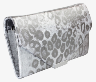Mini Silver Animal Print Clutch Bag - Silver Animal Print Bag, HD Png Download, Transparent PNG