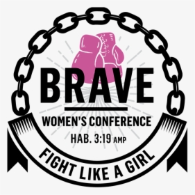 Wof180718 Brave Fight Like A Girl Logo - Silhouette Circle Chain Vector, HD Png Download, Transparent PNG