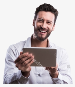 Guy Smiling 2 - Tablet Computer, HD Png Download, Transparent PNG