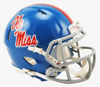 Mississippi Rebels Riddell Mini Speed Helmet - Ole Miss Helmet, HD Png Download, Transparent PNG