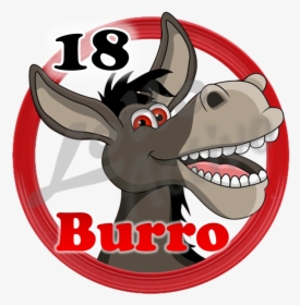18 Burro - Funny Donkey Cartoon, HD Png Download, Transparent PNG