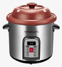 Vitaclay Smart Organic Clay Stock Pot And Multi Crocks - Vitaclay Slow Cooker, HD Png Download, Transparent PNG