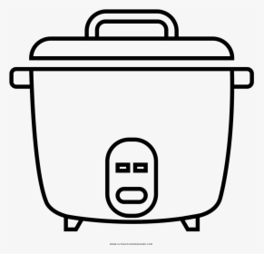 Crock Pot Coloring Page Clipart , Png Download - Rice Cooker For Coloring, Transparent Png, Transparent PNG