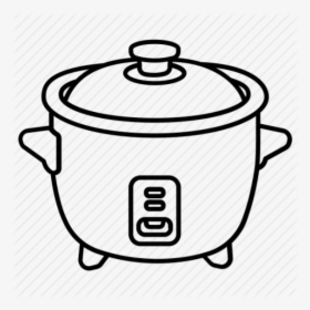 Transparent Cornbread Clipart - Rice Cooker Clip Art Black And White, HD Png Download, Transparent PNG