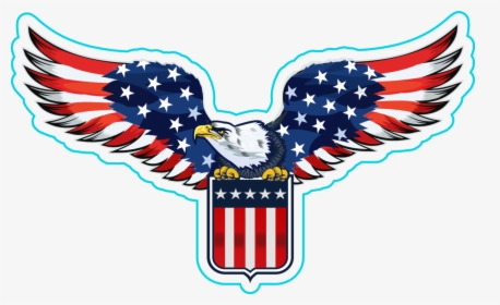 Transparent Us Flag Clipart - American Flag Eagle Clipart, HD Png Download, Transparent PNG