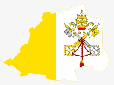 Vatican City Flag Map, HD Png Download, Transparent PNG