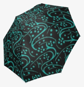 Vintage Swirl Floral Teal Turquoise Black Custom Auto - Umbrella, HD Png Download, Transparent PNG